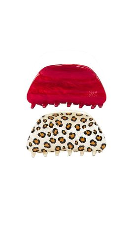 Frasier Sterling Frasier Sterling Cheetah Claw Clip Set