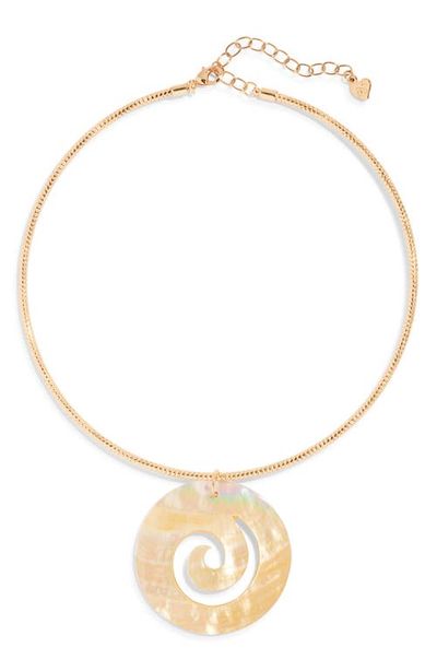 FRASIER STERLING FRASIER STERLING Ibiza Mother-of-Pearl Pendant Choker Necklace
