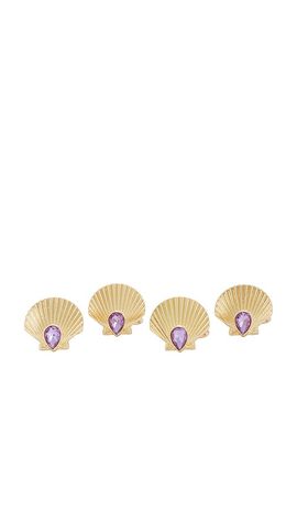 Frasier Sterling Frasier Sterling Shell Beach Napkin & Ring Set
