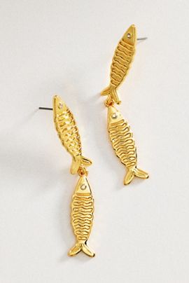Frasier Sterling Gone Fishing Earrings