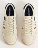 Fred Perry Fred Perry B725 suede stripe leather sneakers in oatmeal and blue-Multi - 3