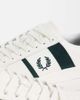 Fred Perry Fred Perry B725 suede stripe leather sneakers in white and green-MULTI - 3