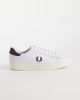 Fred Perry Fred Perry Spencer leather sneakers in white and burgundy-Multi - 1