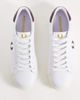 Fred Perry Fred Perry Spencer leather sneakers in white and burgundy-Multi - 2