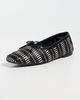 Freda Salvador Freda Salvador Jada Flats Black Vanilla Woven Calf - 2