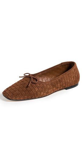 Freda Salvador Freda Salvador Jada Flats TOFFEE WOVEN SUEDE