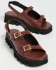 Freda Salvador Freda Salvador Mindy Sandals Chocolate Calf - 5