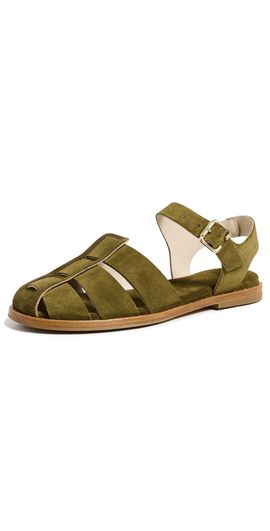 Freda Salvador Freda Salvador Sera Sandals Olive Suede