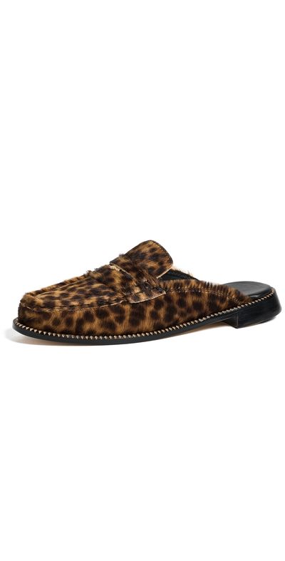 Freda Salvador Freda Salvador Temi Mules Leopard Haircalf