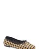 Freda Salvador Freda Salvador Woven Square Toe Genuine Calf Hair Ballet Flat - 1
