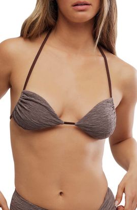 free-est by Free People free-est by Free People Jamie Print Triangle Bikini Top