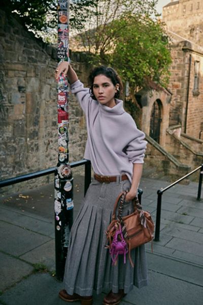 Free People 53rd Street Tailored Maxi Skirt