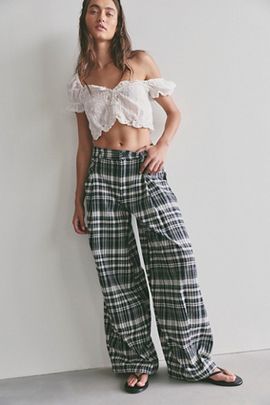 Free People About It Baggy Puckered Pants