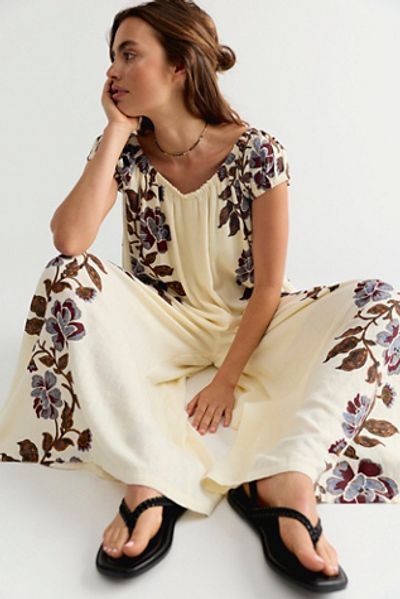 Free People Amory One-Piece Printed Jumpsuit
