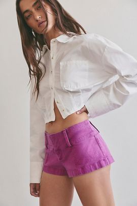 Free People Ana Solid Micro Shorts