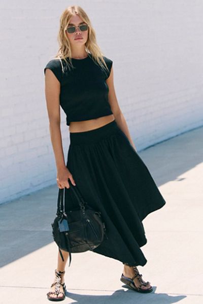 Free People Annette Tee Skirt Set