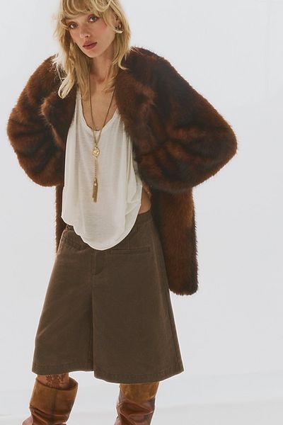 Free People Ask Alice Trouser Shorts