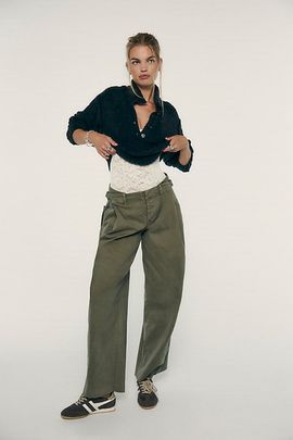 Free People Augusta Washed Trousers