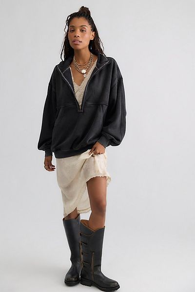 Free People Banks Half-Zip Pullover