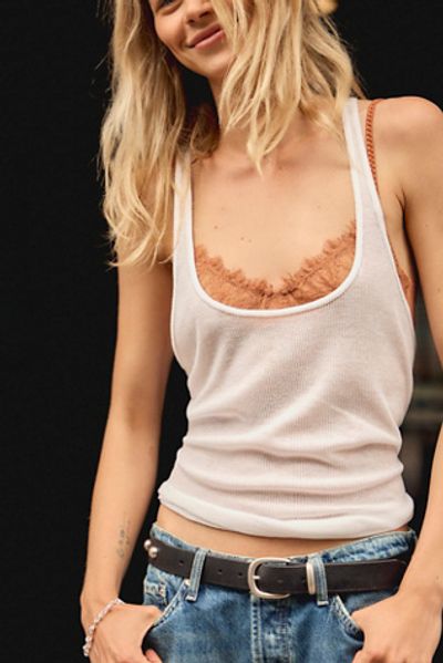 Free People Barely Bare Rib Tank