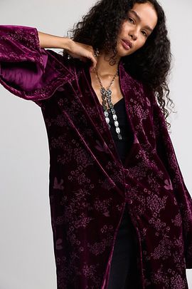 Free People Bella Velvet Duster