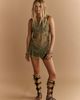 Free People Bring the Bling Embellished Mini Slip - 1