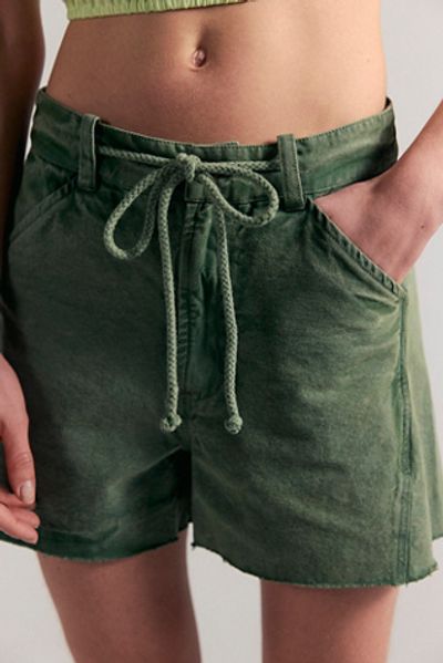 Free People Camped Out Cotton-Canvas Shorts