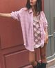 Free People Canal Street Plaid Slip Dress Set - 1
