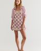 Free People Canal Street Plaid Slip Dress Set - 8