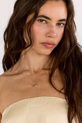 Free People Celine D'Aoust Oval Diamond Eye Necklace