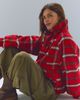 Free People Chelsea Plaid Funnel-Neck Oversized Jacket - 5