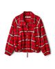 Free People Chelsea Plaid Funnel-Neck Oversized Jacket - 6