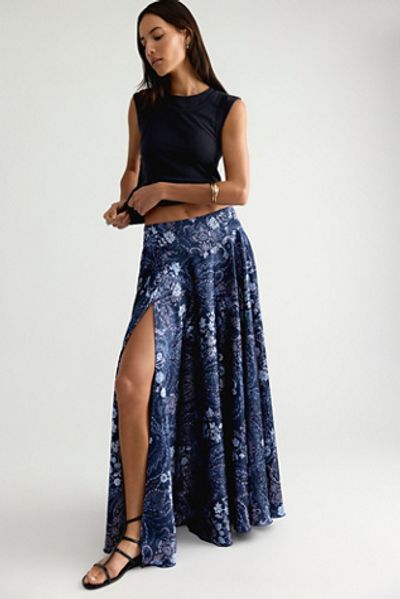 Free People Chilco Printed Maxi Skirt