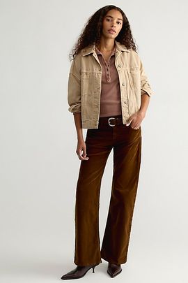 Free People Citizens of Humanity Nora Corduroy Trouser Leg Jeans