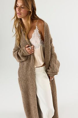 Free People Cleo Maxi Cardi