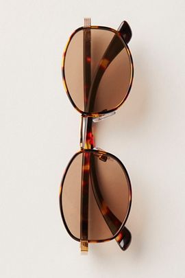 Free People Come Around Round Sunglasses