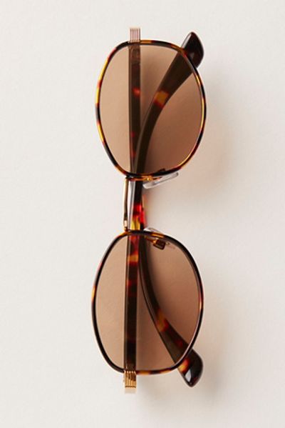 Free People Come Around Round Sunglasses
