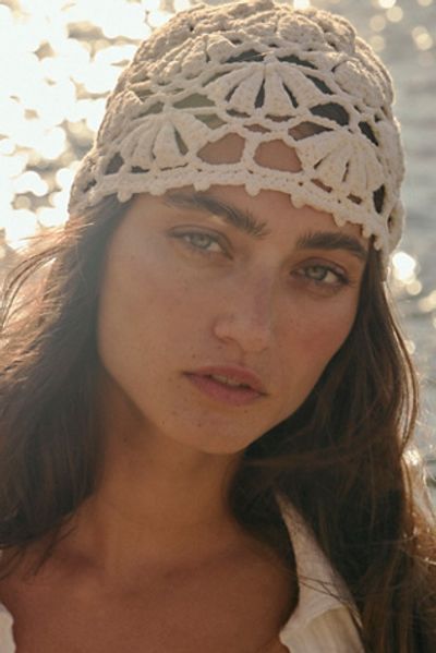 Free People Cora Crochet Knit Skull Cap