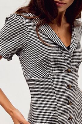 Free People Corrine Button Down Mini Dress