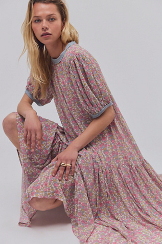 cassis printed chiffon dress free people Free People + Cassis Printed Chiffon Dress