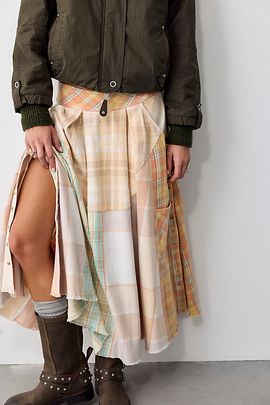 Free People Coven Rework Midi Skirt