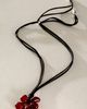Free People Crimson Flower Resin Necklace - 1