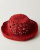 Free People Cut-Out Daisy Crochet Straw Bucket Hat - 2