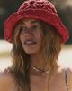 Free People Cut-Out Daisy Crochet Straw Bucket Hat - 5