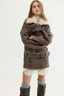 Free People Diesel G-Eyser Aviator Jacket