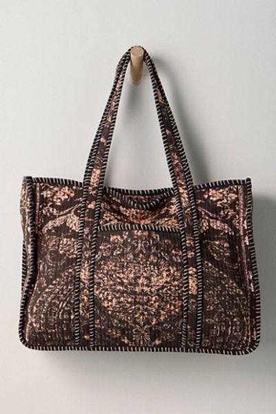 Free People Distorted Quilt Tote Bag