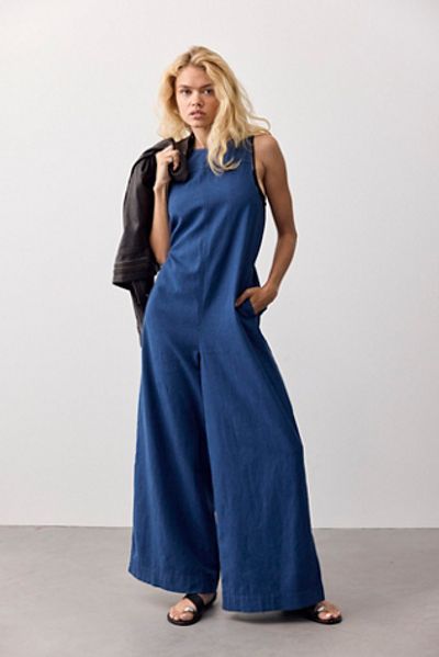 Free People Do No Wrong Linen Jumpsuit