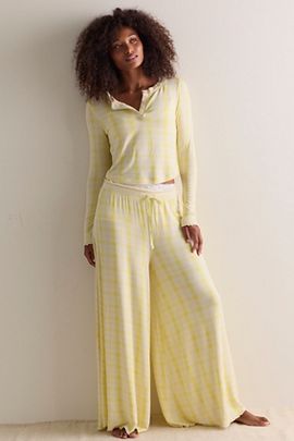 Free People Dream State Printed Wide-Leg Pants