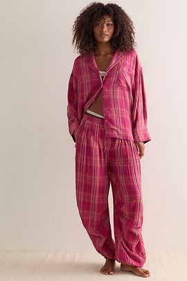 Free People Easy Morning Bubble PJ Pants