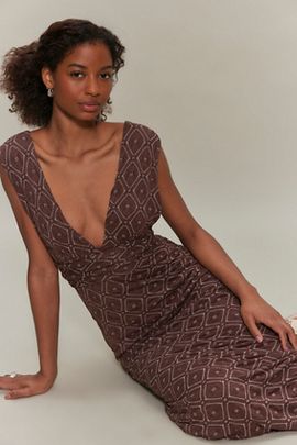 Free People - Calla Floral Long Sleeve Knit Midi Dress Free People - Calla Floral Long Sleeve Knit Midi Dress